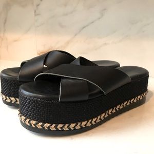 Platform espadrilles-black cross